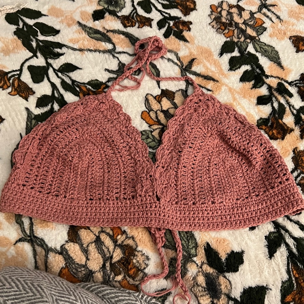 Boho bralette bikini top crochet